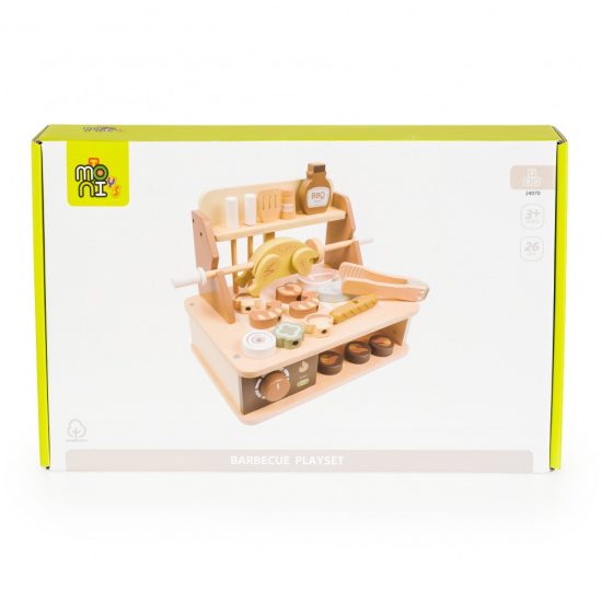 Moni Toys Ξύλινο Σετ Μπάρμπεκιου 24070 26τμχ 3801005600700