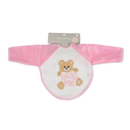 Σαλιάρα με Μανίκια Hug Me, Little Bear Pink 7666 3800146271206 12m+ - Cangaroo