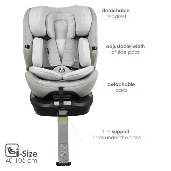 Κάθισμα Αυτοκινήτου Nobile Isofix i-Size 360° Vanilla Ice 924-186, Bebe Stars