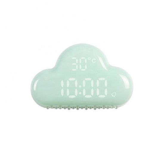 Designnest AlarmClock Cloud MUID Ρολόι, Ξυπνητήρι, Θερμόμετρο Συννεφάκι Πράσινο