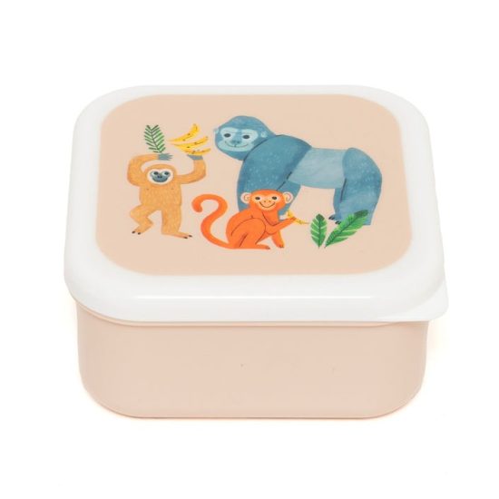 Σετ Φαγητοδοχεία Lunch Box Set Upside Down Animals 3τμχ - Petit Monkey