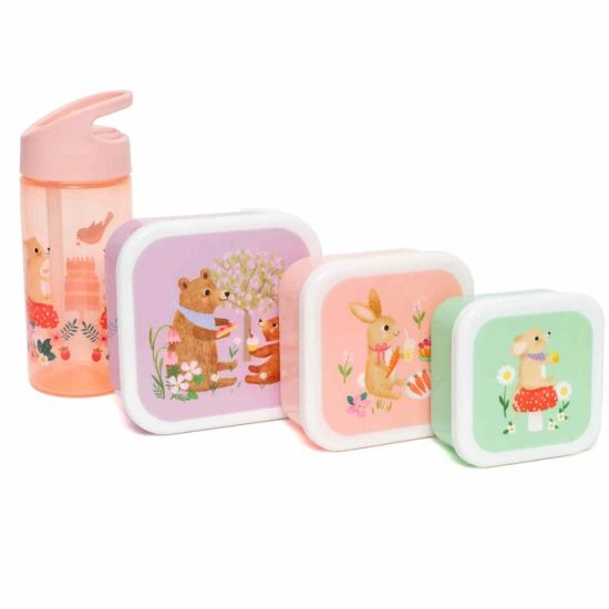 Σετ Φαγητοδοχεία Lunch Box Set Animals Picnic 3τμχ - Petit Monkey