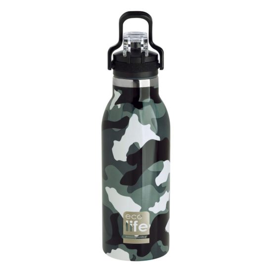 Παγούρι Θερμός Camouflage 550ml | Sport Πώμα - Ecolife