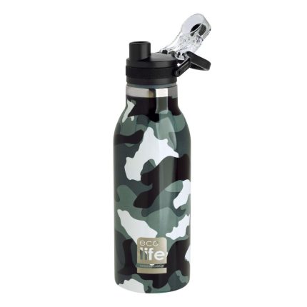 Παγούρι Θερμός Camouflage 550ml | Sport Πώμα 5208009001003 - Ecolife