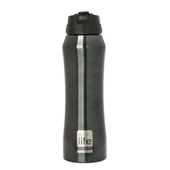 Παγούρι Θερμός Black Thermos 550ml | Eσωτερικό Καλαμάκι - Ecolife