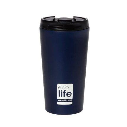 Ποτήρι Θερμός Βlue Black (Matte) Coffee Thermos 370ml 5208009000617 - Ecolife