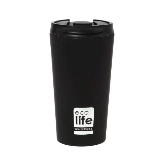 Θερμός Ποτήρι Black (Matte) Coffee Thermos 370ml - Ecolife