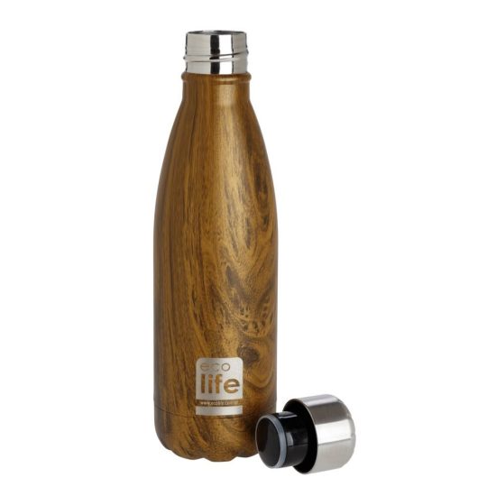 Μπουκάλι Θερμός Wood Thermos 500ml - Ecolife