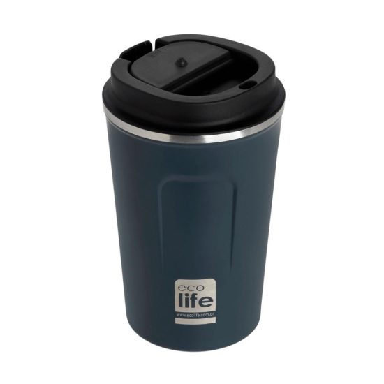 Ποτήρι Θερμός Dark Blue Coffee Thermos 370ml - Ecolife