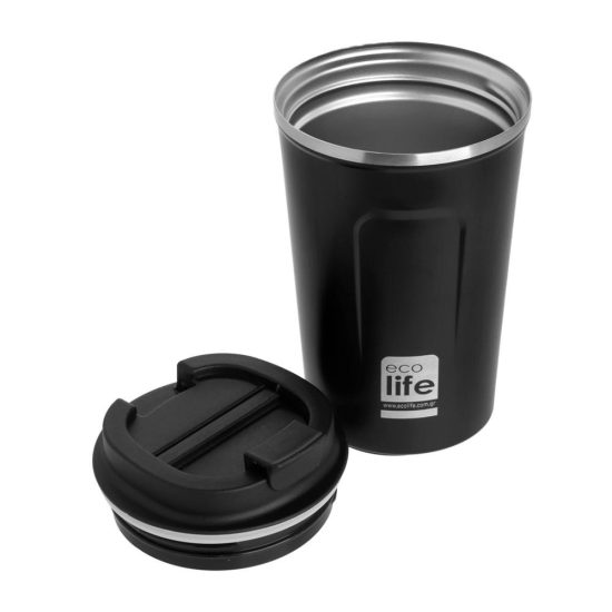 Ποτήρι Θερμός Dark Grey Coffee Thermos 370ml - Ecolife