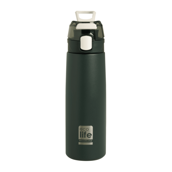 Παγούρι Θερμός Dark Green Thermos 550ml | Με Infuser - Ecolife