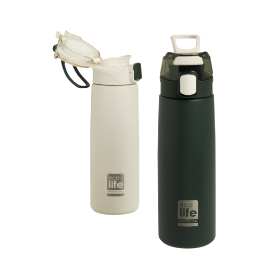 Παγούρι Θερμός White Thermos 550ml | Με Infuser - Ecolife