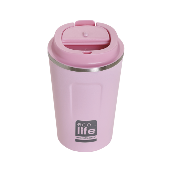 Ποτήρι Θερμός Rose Pink Coffee Thermos 370ml - Ecolife