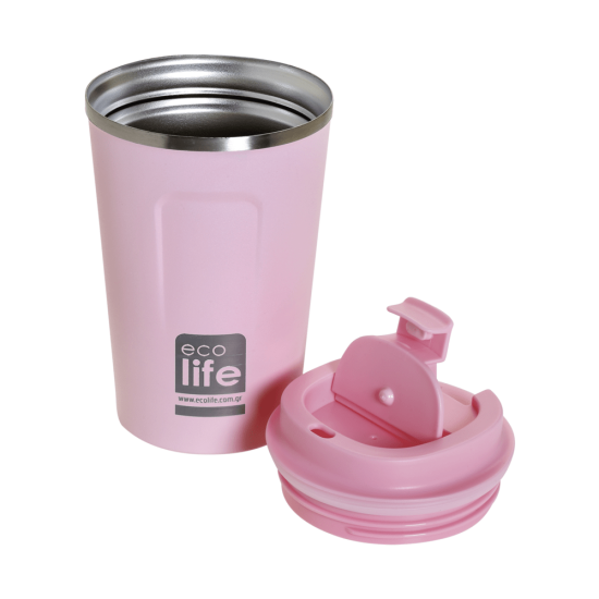 Ποτήρι Θερμός Rose Pink Coffee Thermos 370ml - Ecolife