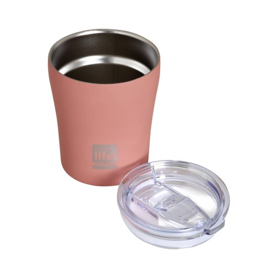 Ποτήρι Θερμός Ροζ (Matte) Coffee Thermos 300ml - Ecolife