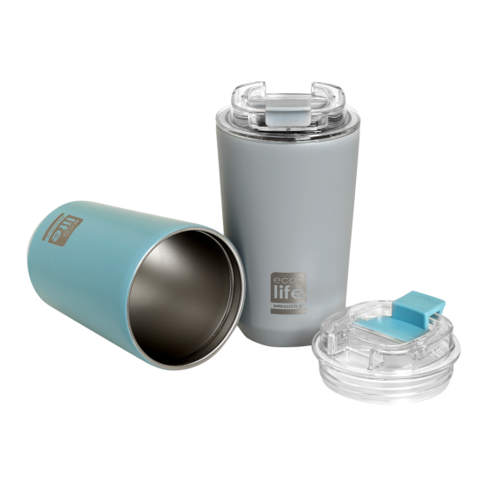 Θερμός Ποτήρι Pure Grey Coffee Thermos 360ml - Ecolife