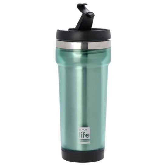 Ποτήρι Θερμός Grey Coffee Thermos 420ml | Plastic Outside - Ecolife