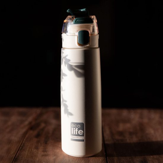 Παγούρι Θερμός White Thermos 550ml | Με Infuser - Ecolife