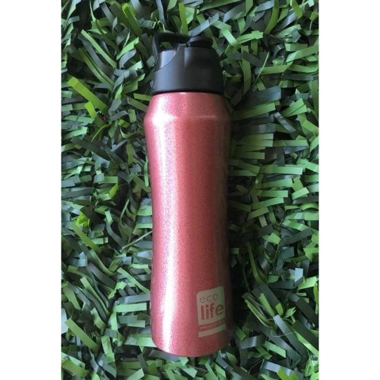 Παγούρι Θερμός Red Thermos 550ml | Eσωτερικό Καλαμάκι - Ecolife