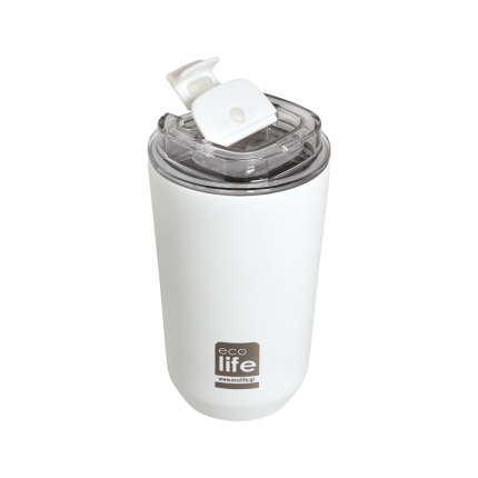 Θερμός Ποτήρι Pure White Coffee Thermos 360ml - Ecolife