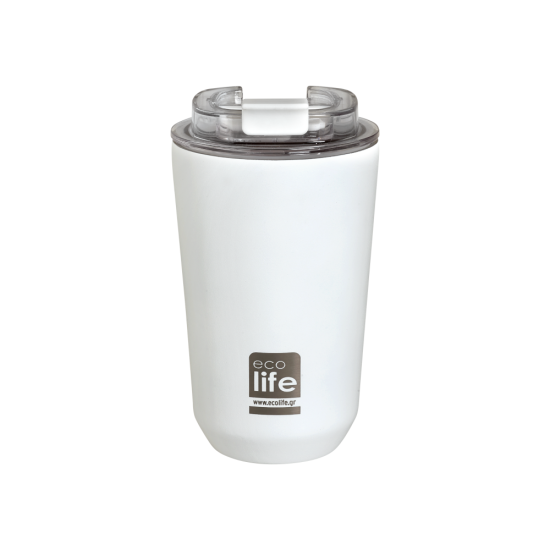 Θερμός Ποτήρι Pure White Coffee Thermos 360ml 5208009002901 - Ecolife