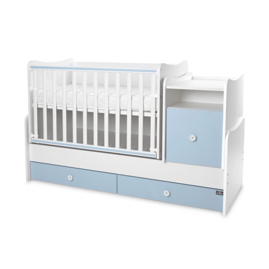 Lorelli Πολυμορφικό Κρεβάτι Trend Plus 70x160cm White & Baby Blue 10150590039P