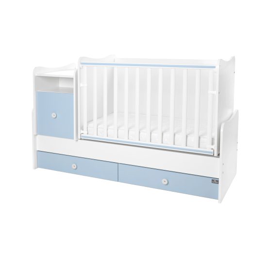 Lorelli Πολυμορφικό Κρεβάτι Trend Plus 70x160cm White & Baby Blue 10150590039P