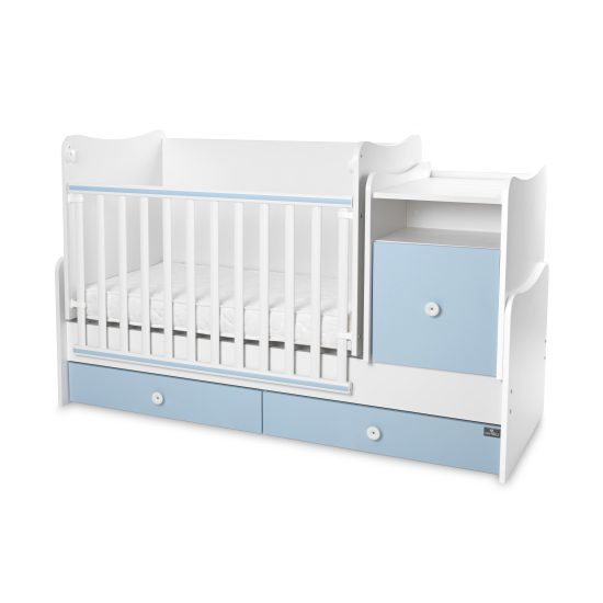 Lorelli Πολυμορφικό Κρεβάτι Trend Plus 70x160cm White & Baby Blue 10150590039P