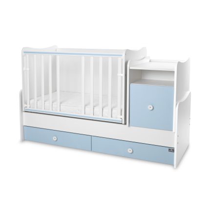 Lorelli Πολυμορφικό Κρεβάτι Trend Plus 70x160cm White & Baby Blue 10150590039P