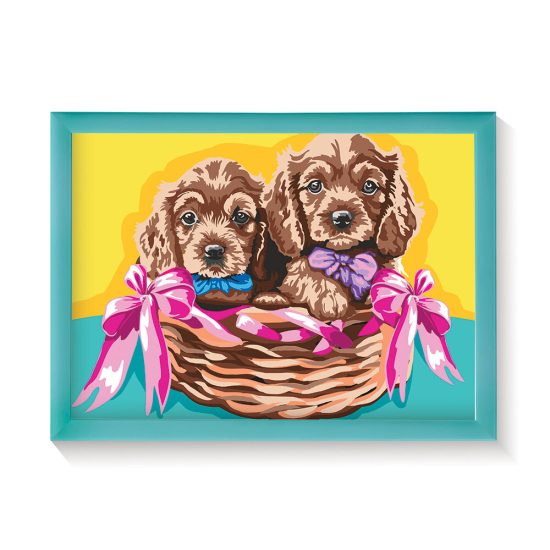 Paint & Frame Ζωγραφίζω Με Αριθμούς Αdorable Puppies 9+ - As Company