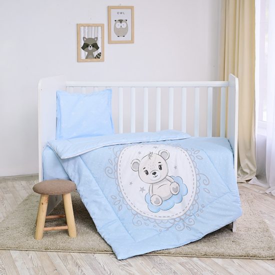 Lorelli Σετ Προίκα Μωρού COSY 5τμχ Ranforce Little Bear Blue 10420065901