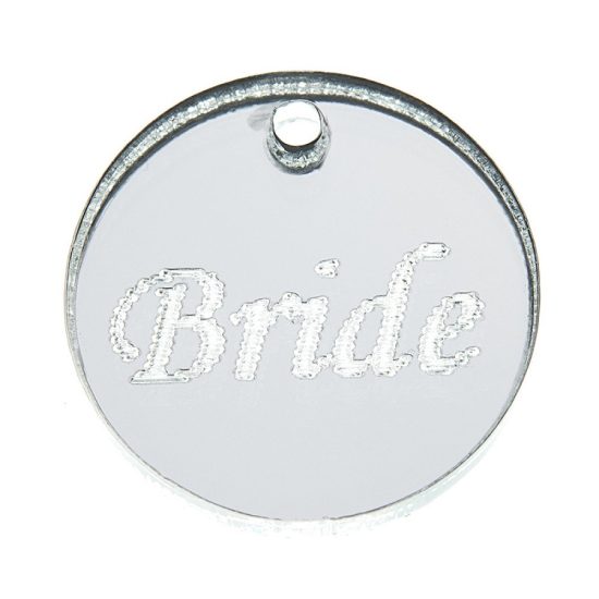 Πλέξι Στοιχείο Bride Ασημί 25τμχ (2cm) Κ569