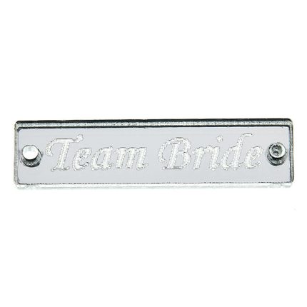 Πλέξι Ταυτότητα Team Bride Χρυσό 25τμχ (4x1cm) Κ579