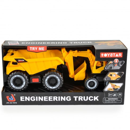 Φορτηγά 2τμχ Engineering Truck 666-78p 3801005601547 3+ - Jin Jia Toys