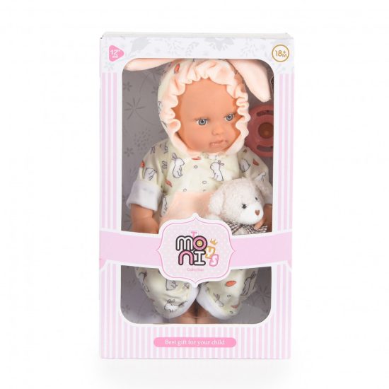 Moni Toys Κούκλα 30cm Doll Lovely Baby Rabbit LS1255-2 3801005600847 18m+