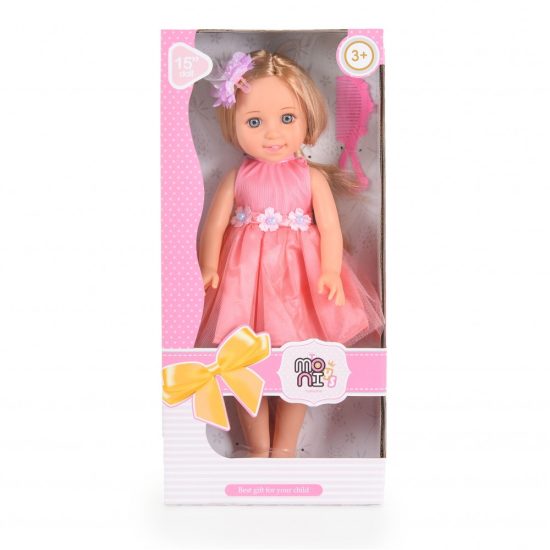 Moni Toys Κούκλα 38cm Pretty Girl Peach LS1502-7 3801005601059 3+