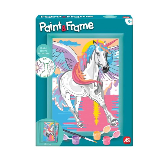 Paint & Frame Ζωγραφίζω Με Αριθμούς Magic Unicorn 9+ - As Company