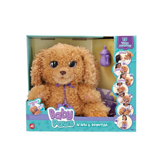 Baby Paws Labradoodle Λούτρινο Διαδραστικό Σκυλάκι 18m+, As Company