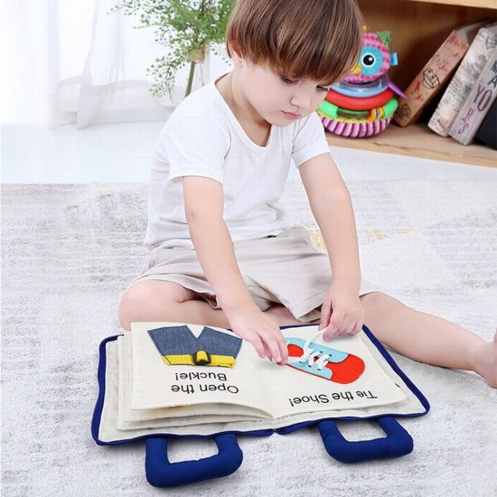 Βρεφικό Μαλακό Βιβλίο Montessori Book-Bag My Quiet Book J8255 6925783803119 - Jolly Baby