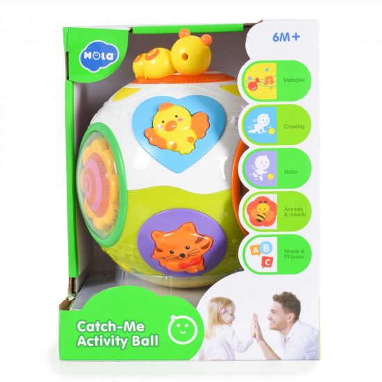 Μουσικό Παιχνίδι Διαδραστική Μπάλα Catch-Me Activity Ball 938 3800146224721 6m+ - Hola