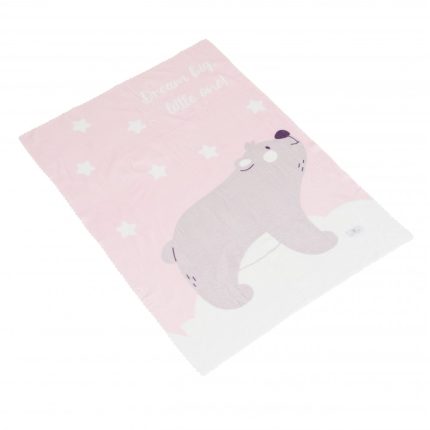 Bρεφική Κουβέρτα (75x110cm) Dreamy Bear Pink 3800146271015 - Cangaroo