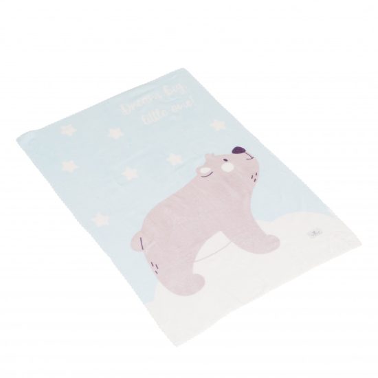 Bρεφική Κουβέρτα (75x110cm) Dreamy Bear Blue 3800146271022 - Cangaroo