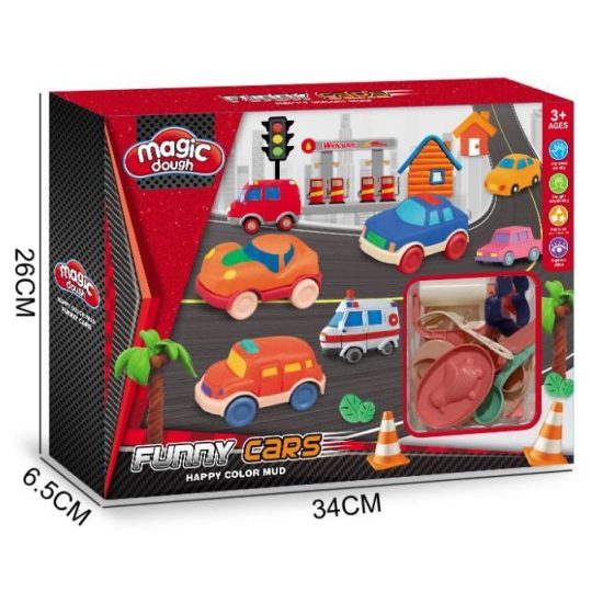 Σετ Funny Cars με Πλαστελίνες 8663 16τμχ 3+ - Martin Toys