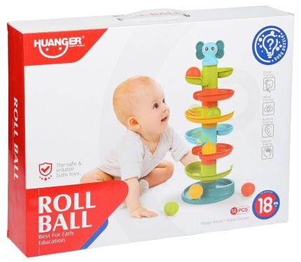 Huanger Τσουλήθρα με Μπαλίτσες Ελεφαντάκι Rolling Ball HE0293 18m+