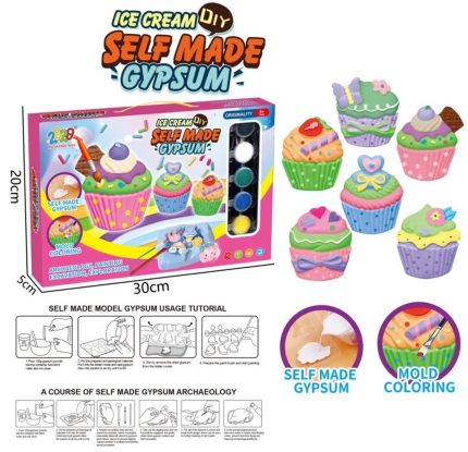 Σετ Κατασκευές Cup Cakes με Γύψο και Ζωγραφική 1121T+ 6+ - Martin Toys