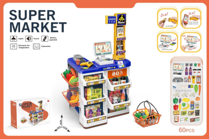 Ταμείο Super Market 82cm με Ταμειακή, Φώτα και Ήχους 668-135 3+ - Martin Toys