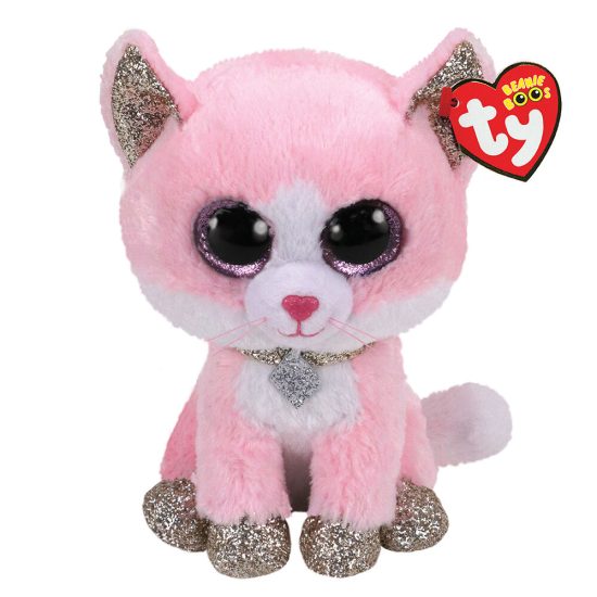 TY Beanie Boos Fiona Χνουδωτό Γατούλα Ροζ 23εκ - As Company