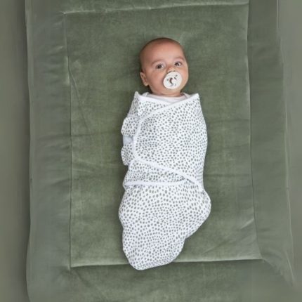 Meyco Swaddle Cheetah Forest Green 2τμχ 0-3 μηνών