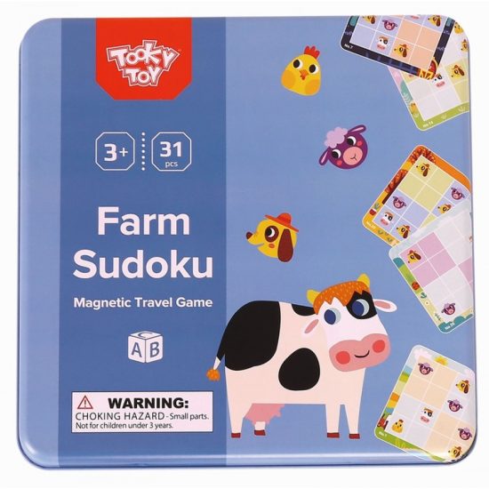 Tooky Toy Μαγνητικό Παιχνίδι Sudoku Φάρμα Farm Sudoku TL631 6970090041099 3+