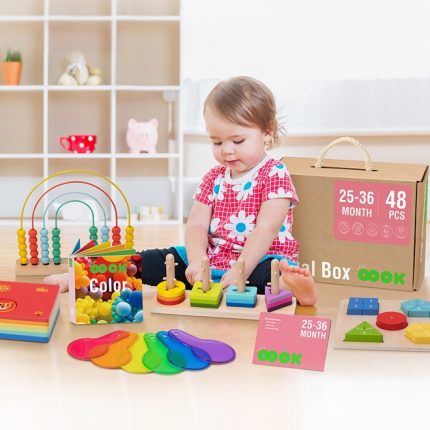 Ξύλινο Σετ Εκμάθησης TK754 Montessori Educational Box 6972633375746 24m+ - Tooky Toy